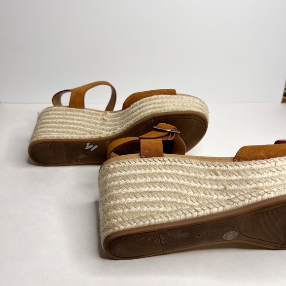 LUCKY BRAND Espadrille Naveah Wedge Sandal Size 7.5 Ankle Strap Buckle Casual - Picture 10 of 11